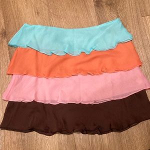 Trina Turk Mini layered Vintage Skirt